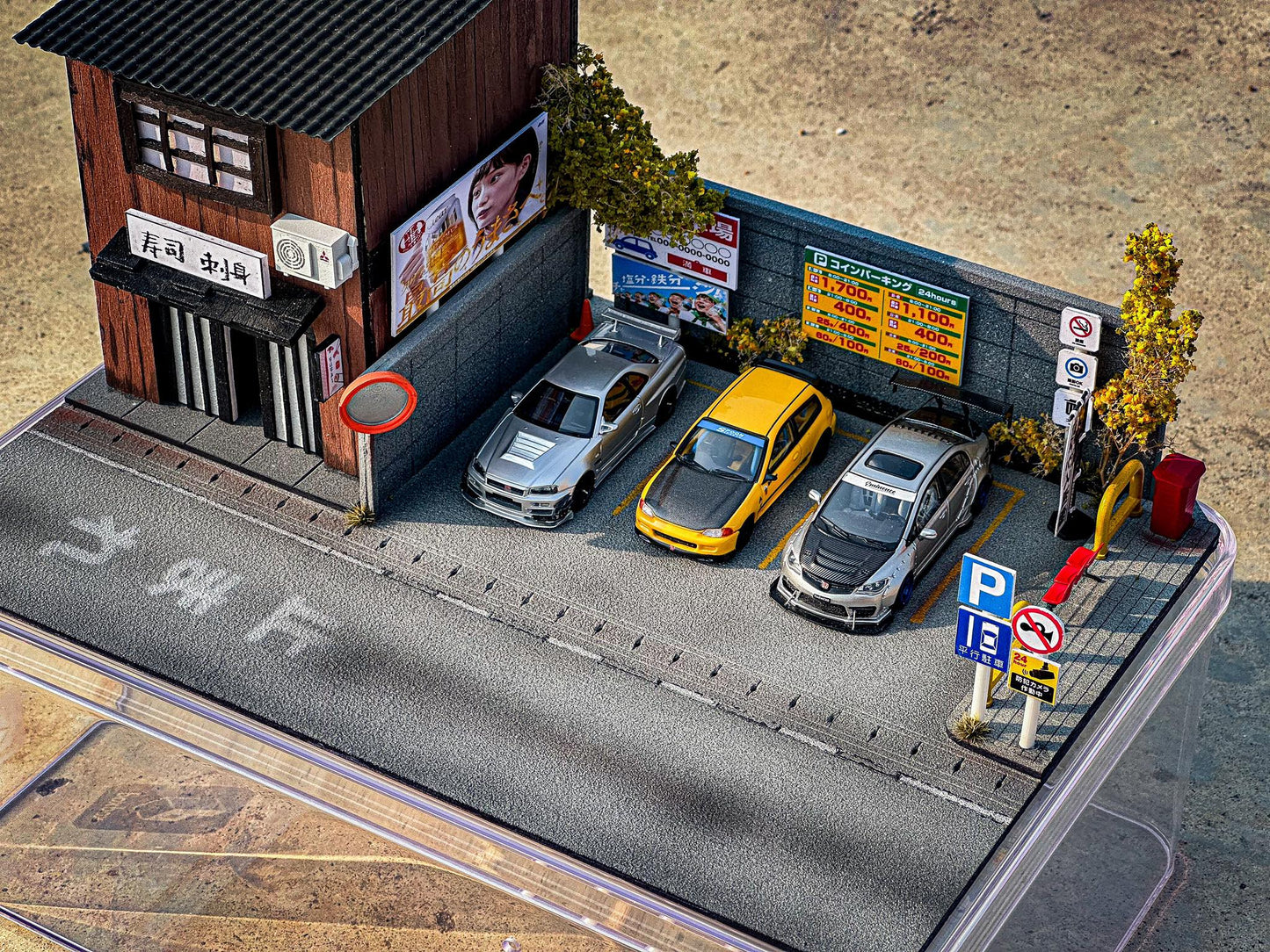 Japanese Parking Lot Diorama V2