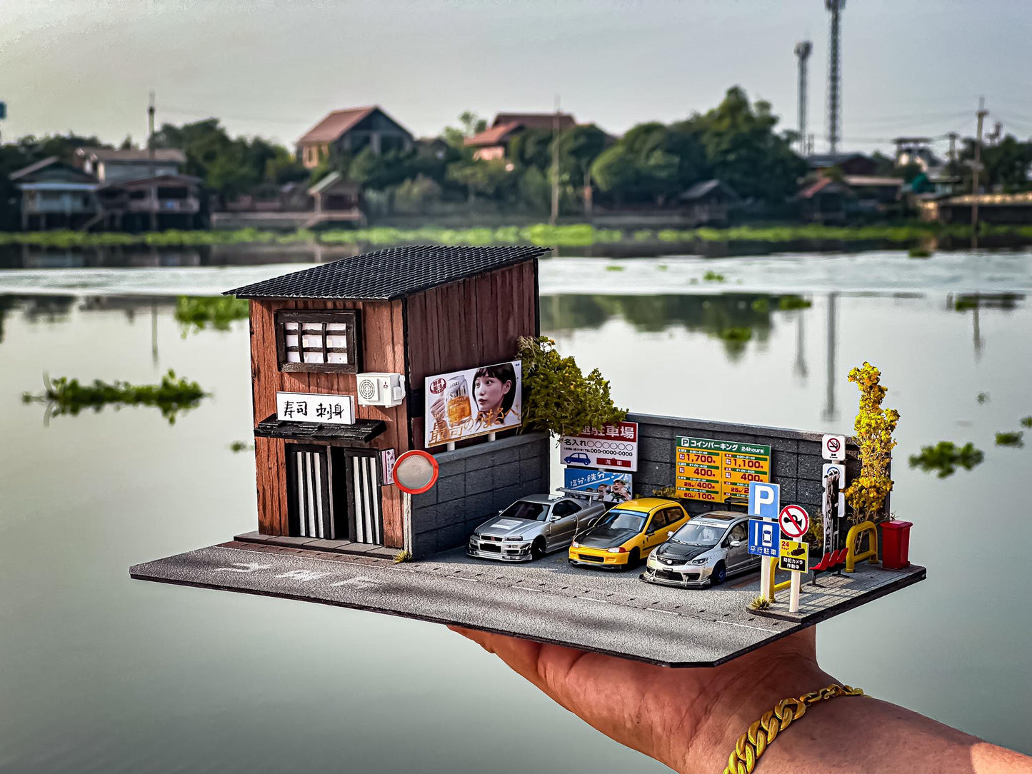 Japanese Parking Lot Diorama V2