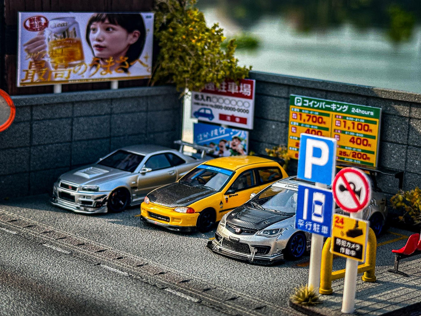 Japanese Parking Lot Diorama V2