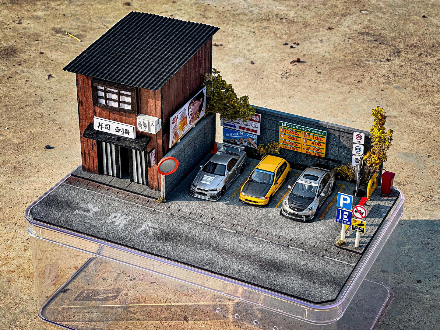 Japanese Parking Lot Diorama V2