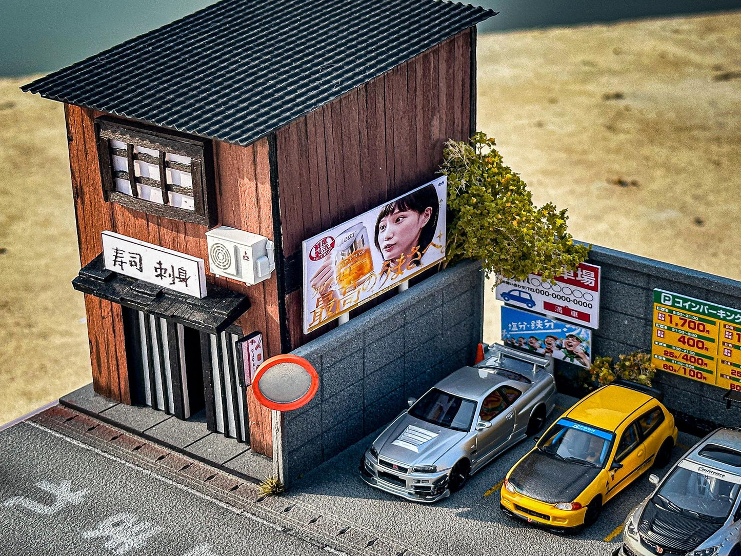 Japanese Parking Lot Diorama V2