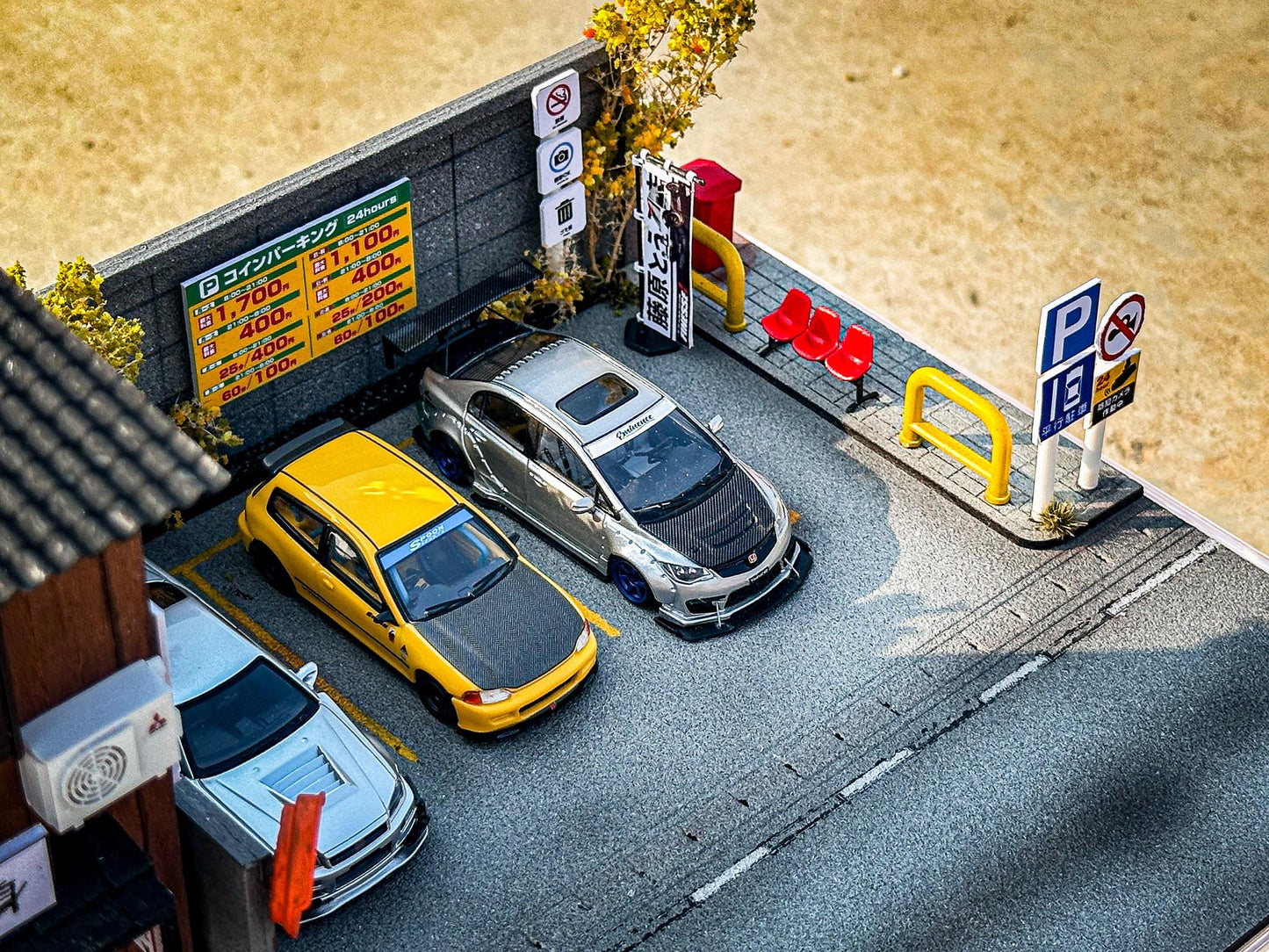 Japanese Parking Lot Diorama V2