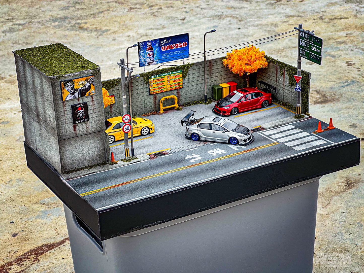Japanese style Behind Building Parking Lot