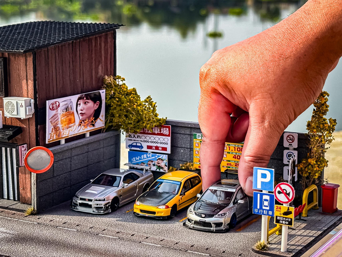 Japanese Parking Lot Diorama V2