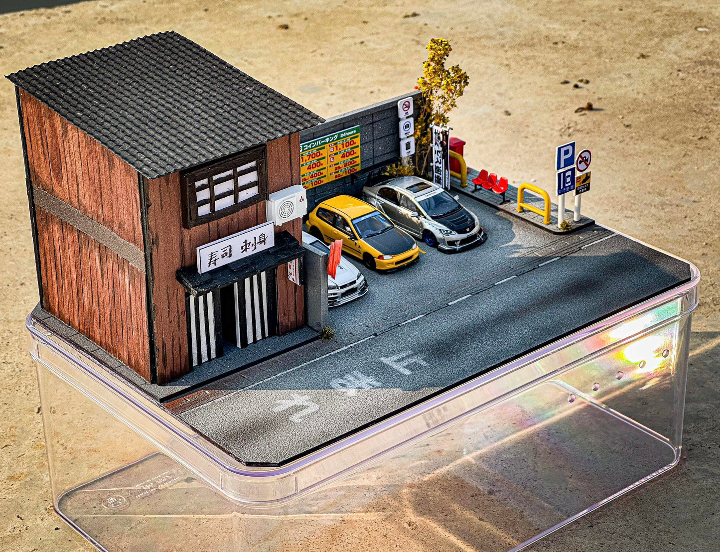 Japanese Parking Lot Diorama V2