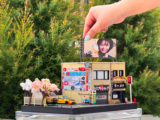 Japanese-style corner lot Diorama
