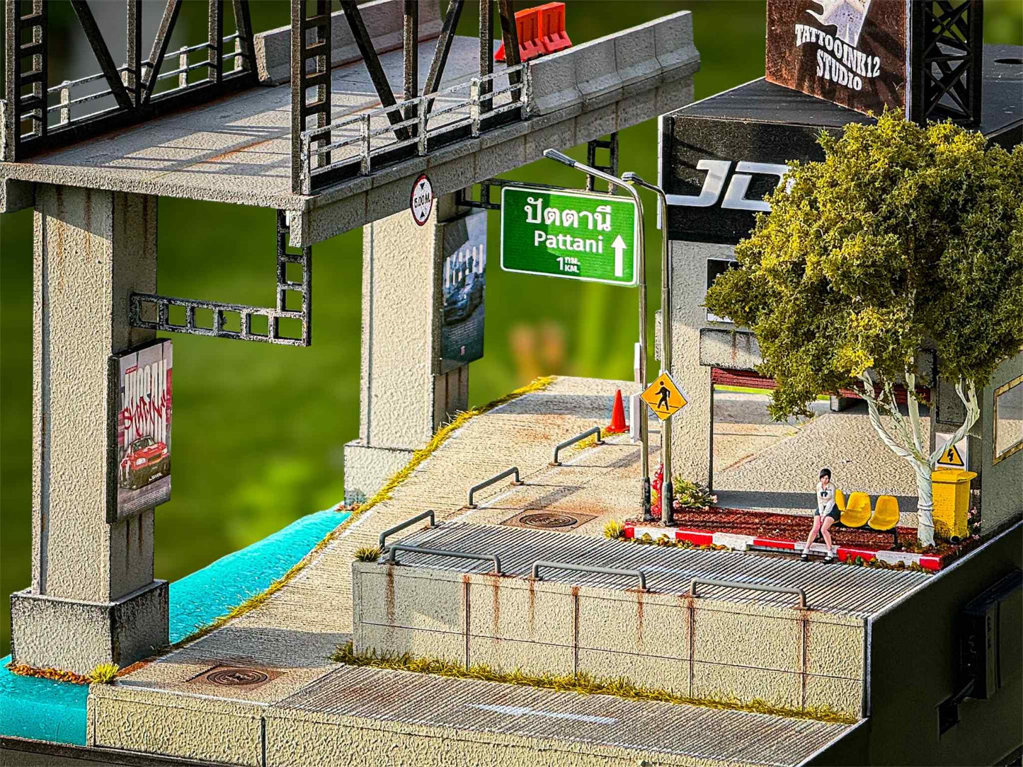 City Garage Overpass Diorama