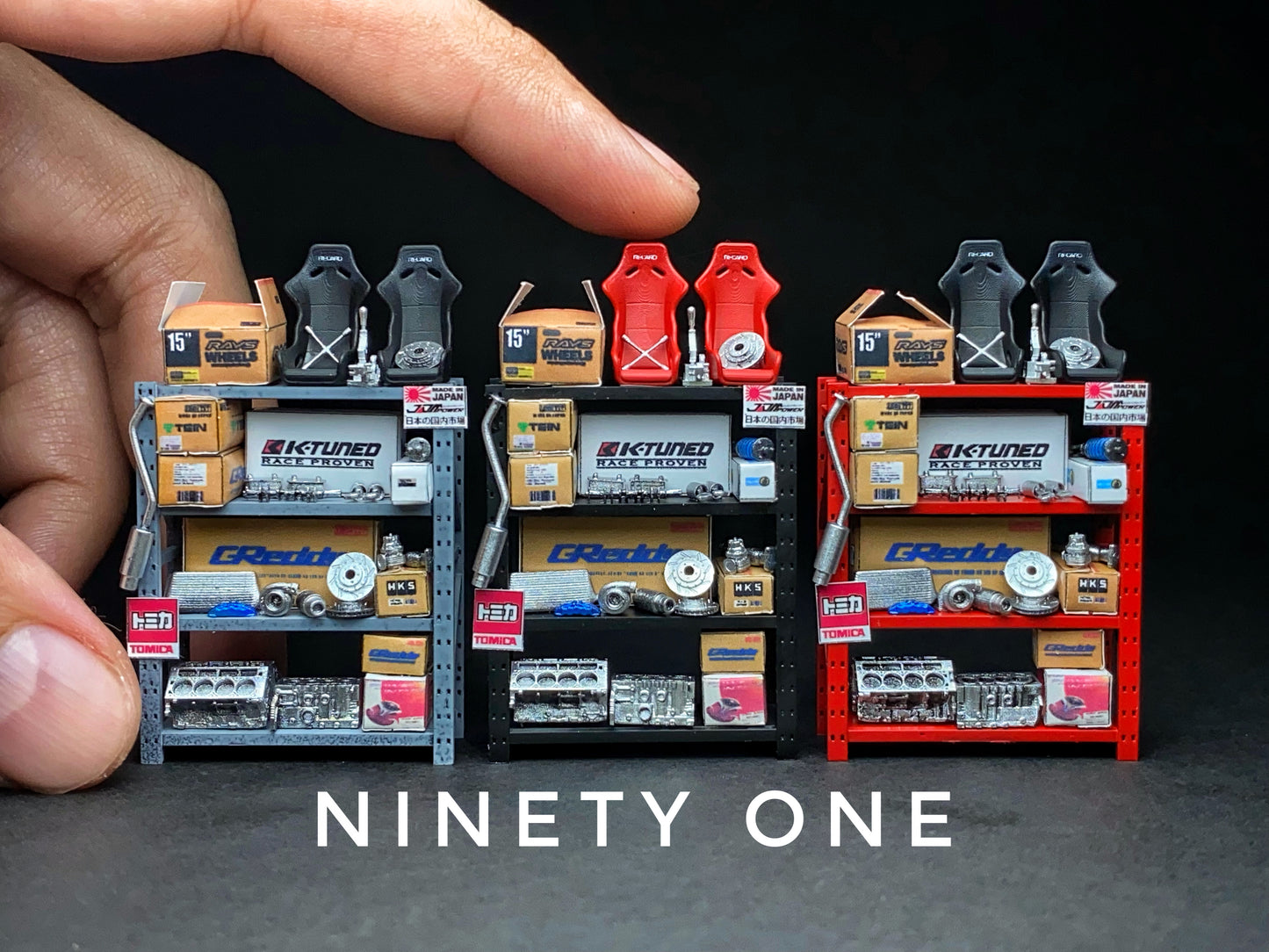 SET12 : Auto Parts Shelving [Ninetyone1/64]