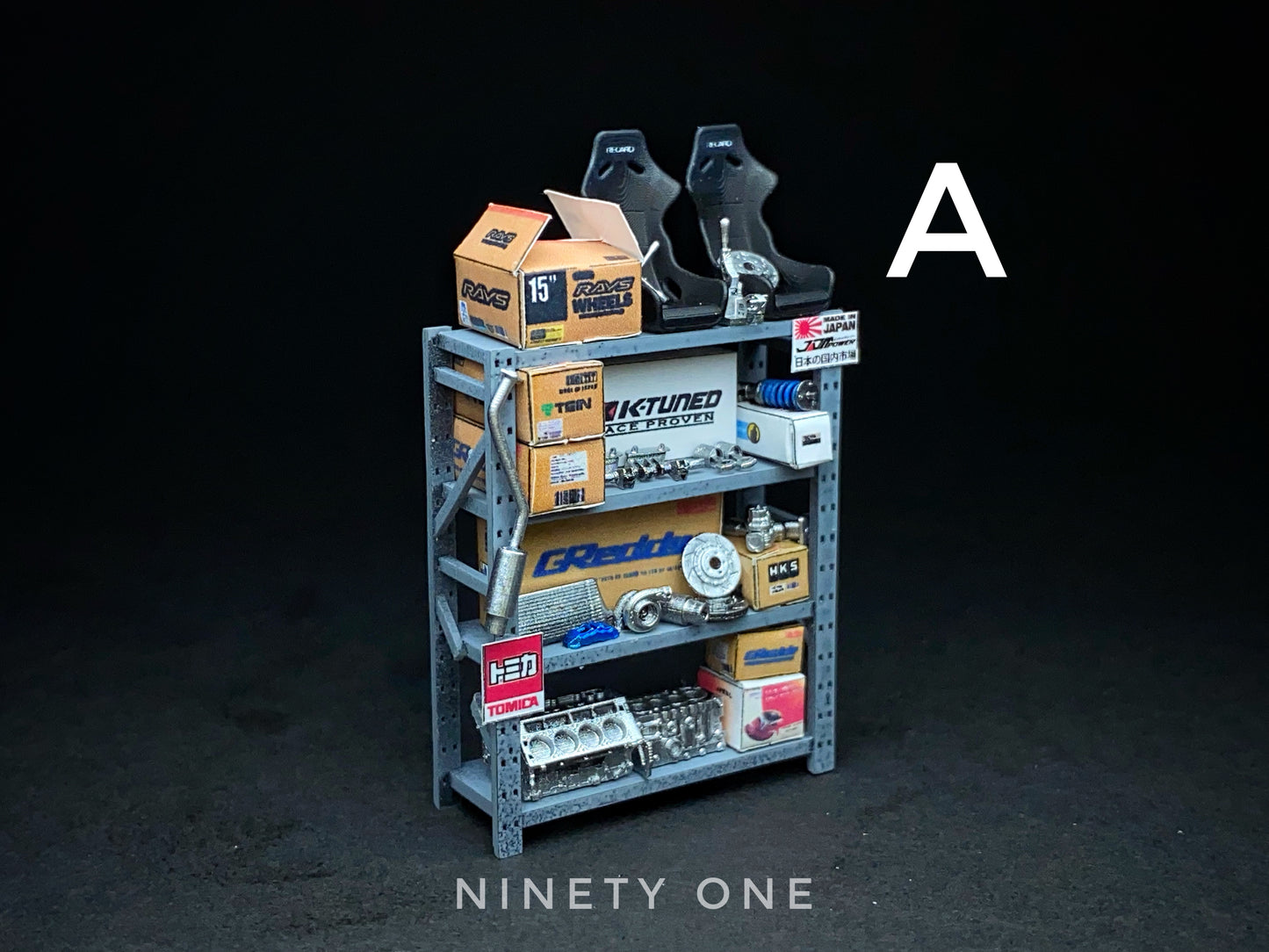 SET12 : Auto Parts Shelving [Ninetyone1/64]