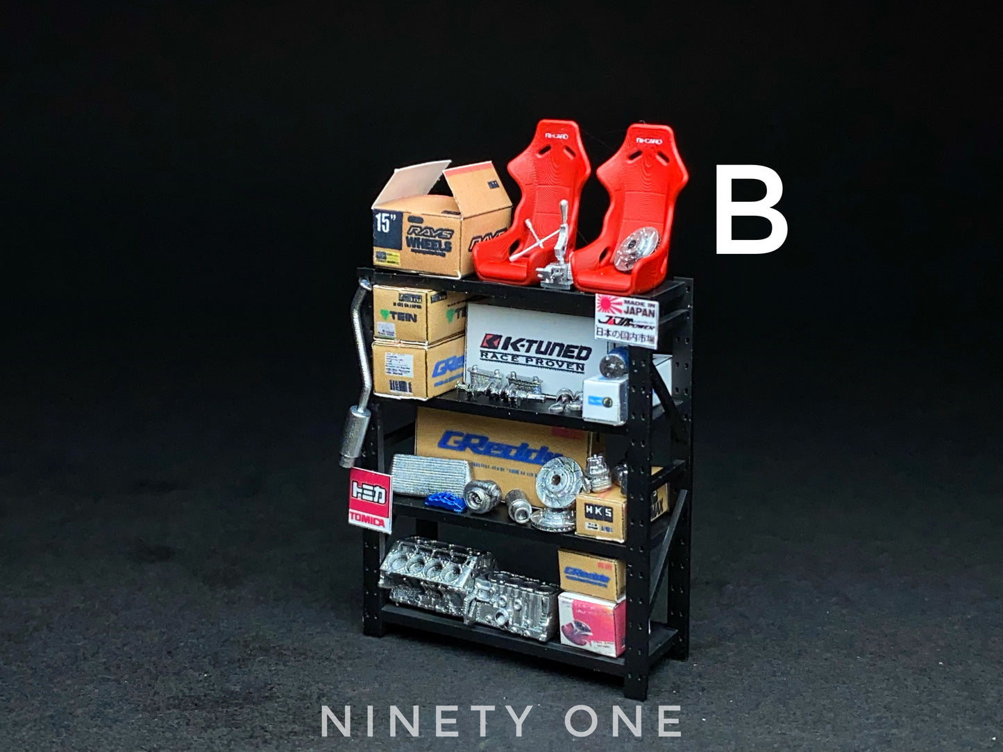 SET12 : Auto Parts Shelving [Ninetyone1/64]