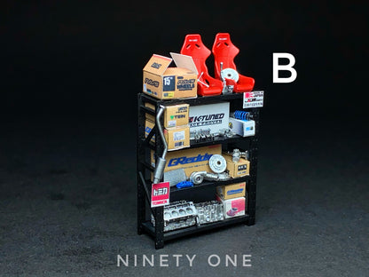 SET12 : Auto Parts Shelving [Ninetyone1/64]