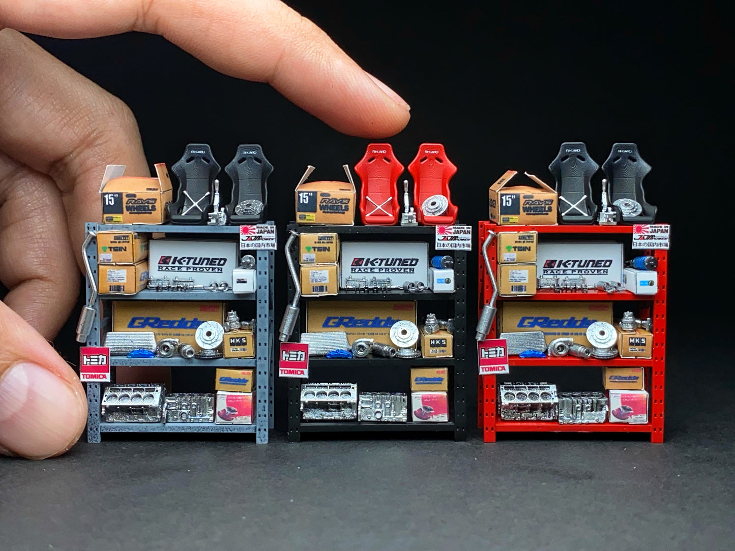 SET12 : Auto Parts Shelving [Ninetyone1/64]