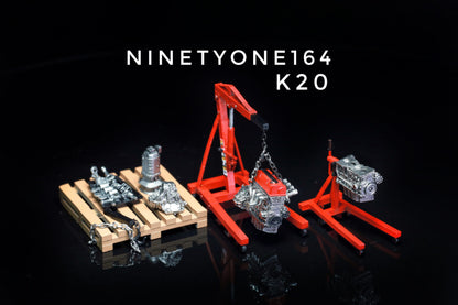 SET13 : Engine Crane K20/RB26/2JZ [Ninetyone1/64]