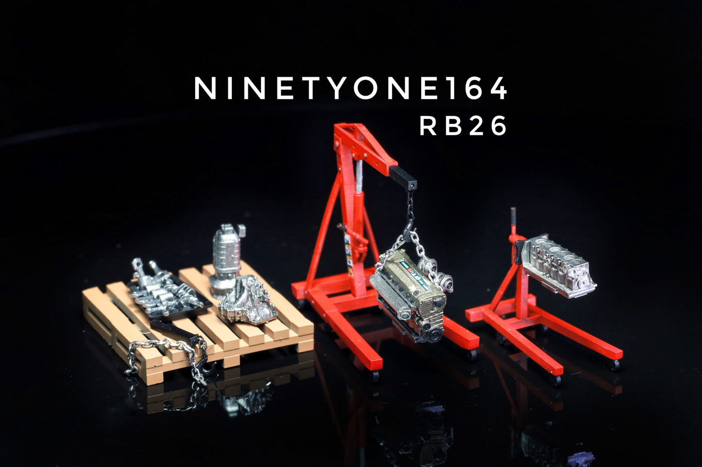 SET13 : Engine Crane K20/RB26/2JZ [Ninetyone1/64]