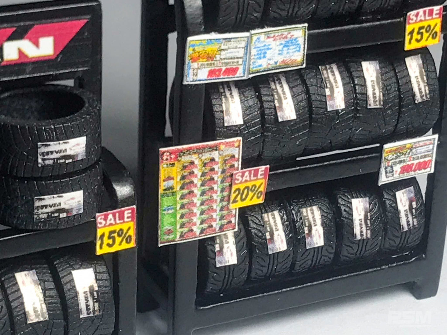 Advan Tire Display Shelves