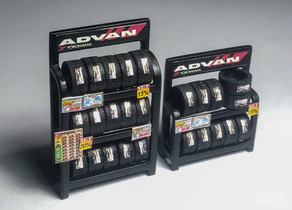 Advan Tire Display Shelves